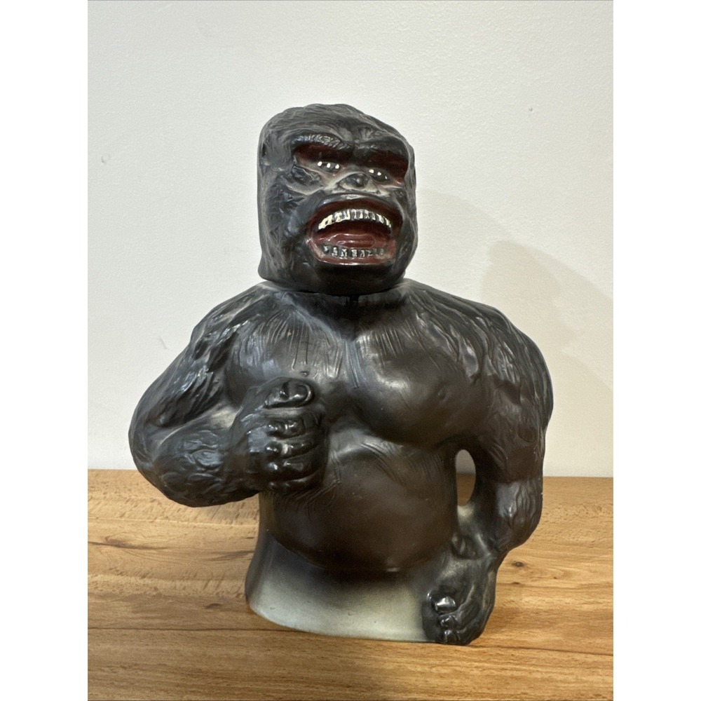 1976 King Kong Jim Beam Decanter Regal Paramount Movie Release Bourbon Bottle